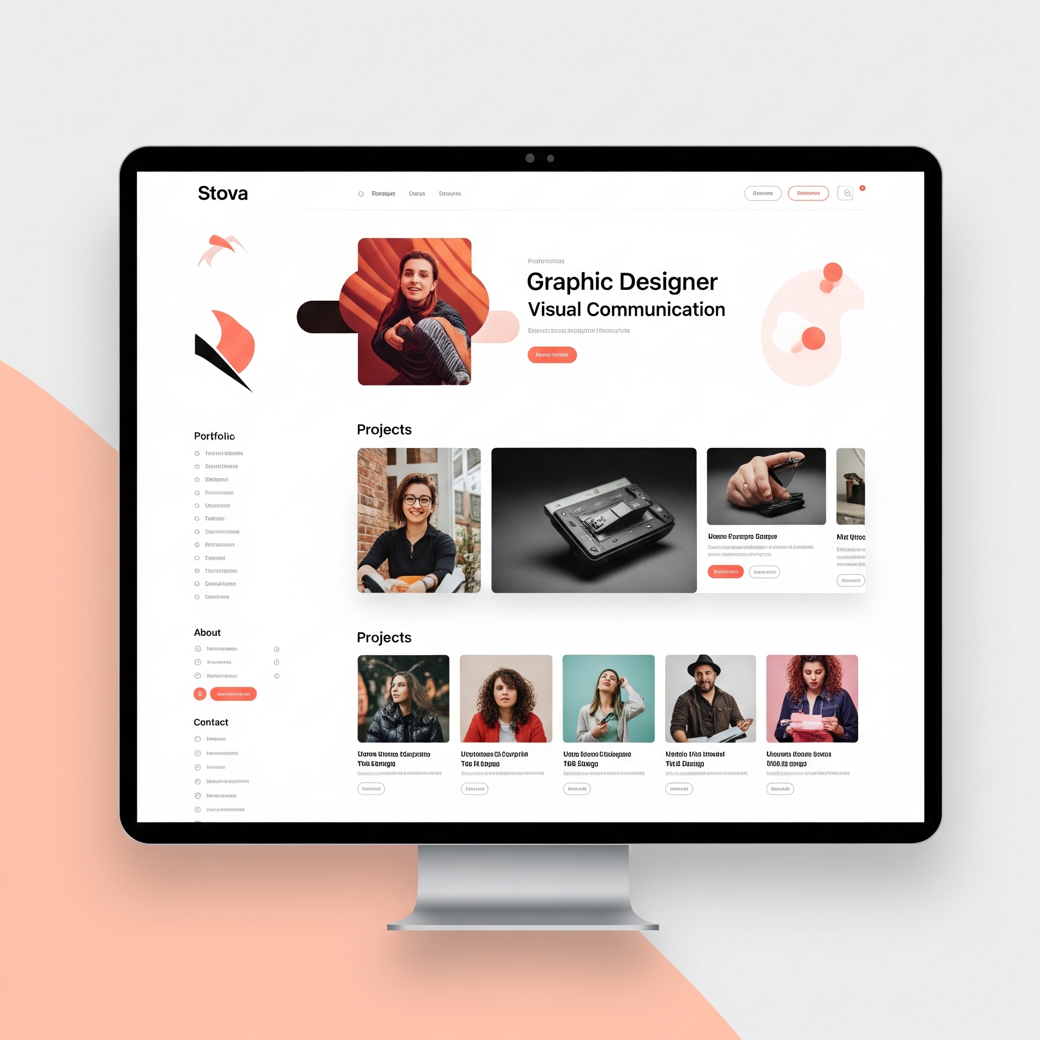 Portfolio Website Stova - Design moderno e responsive